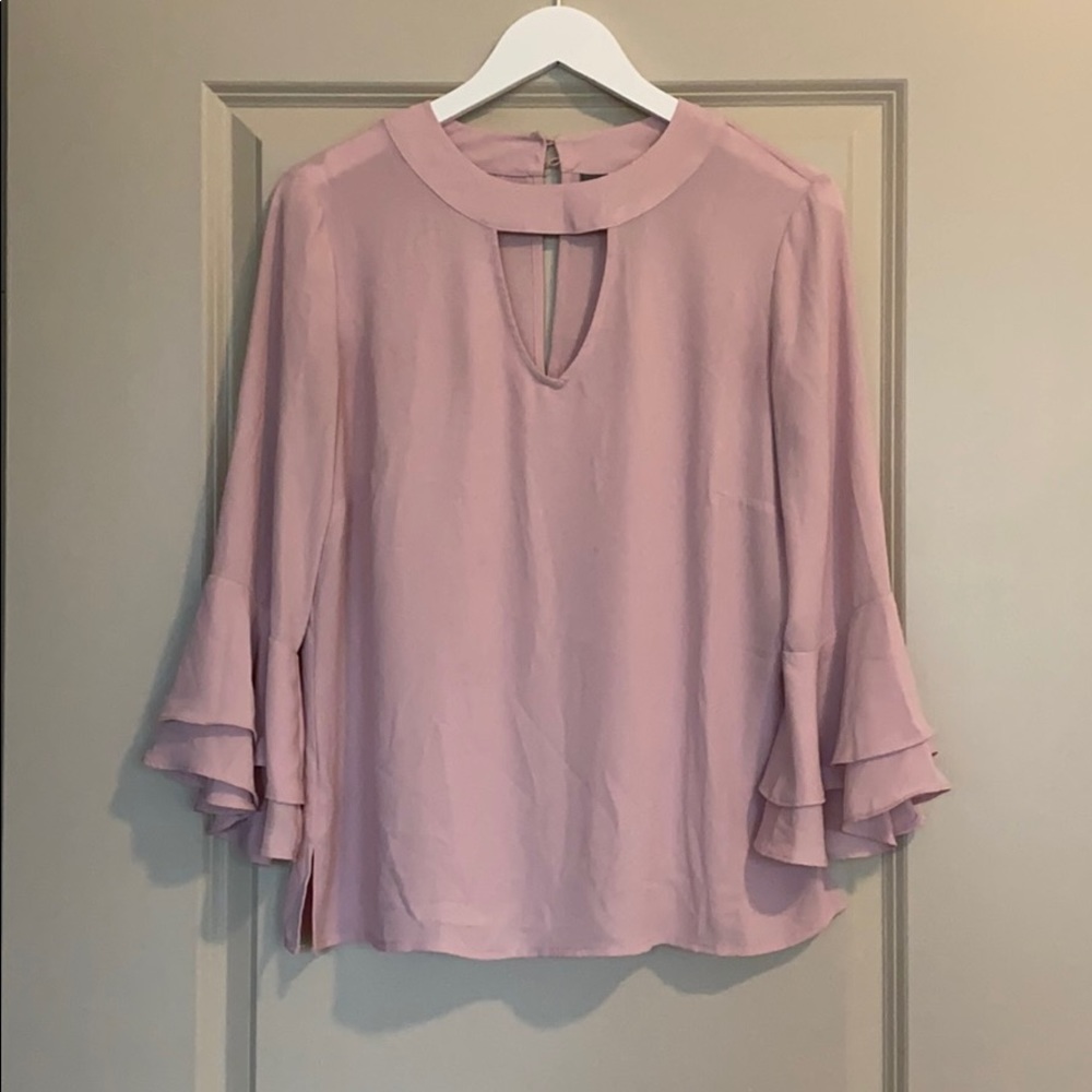 Dusty rose long sleeve blouse